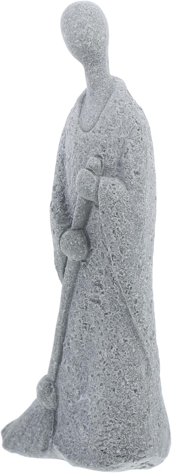 POPETPOP Zen Buddha Monk Figurine for Home Decor Miniature Asian Style Garden Statue for Bonsai and Micro Landscape Decoration 4-inch Ceramic Sculpture