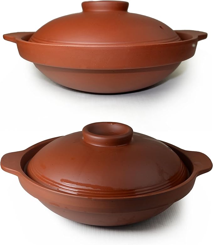 Qianshaguo Bowl zisha Clay Stone for Cooking Dolsot Bibimbap Soup Exclusive Range Unglazed Earthen (clay lid FU)