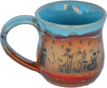 ALWAYS AZUL POTTERY Dragonflyscape 14 Oz. Mug in Indian Summer Glaze - Handmade Ceramic Coffee Mug - Stylish and Unique Handcrafted Artistic Drinkware - Polished Clay Cups, Great for Coffee and Tea