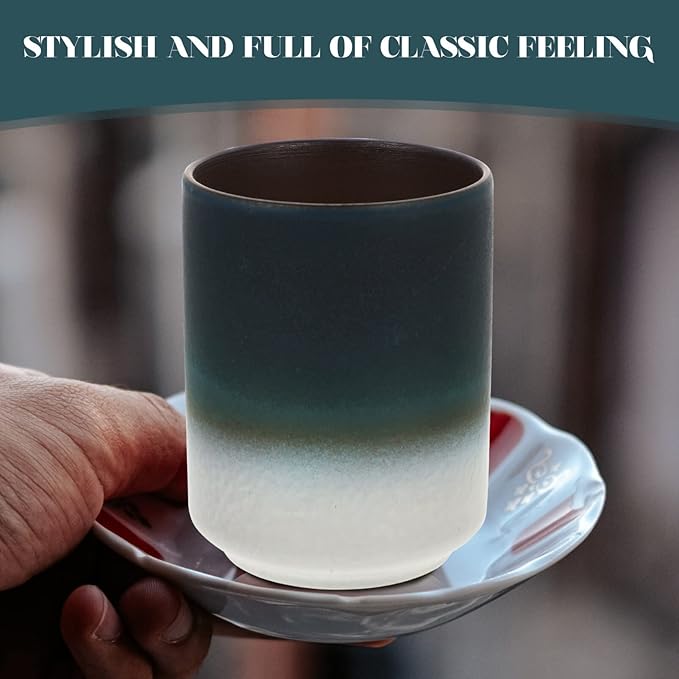 Retro Japanese Tea Cup 250ml Ceramic Water Cup Vintage Tea Brewing Mug for Tea Lovers