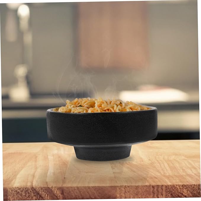 LIFKOME Key Bowl Serving Bowl Ceramic Frosted Ramen Cute Japanese Noodle Instant Noodle