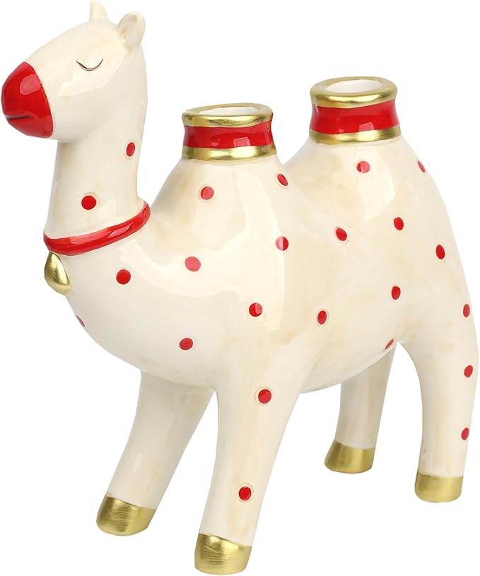 Talking Tables Ceramic Candle Holder for Candle Sticks Candlesticks Stand 7.8′′ Camel Shaped Table Decorations Centrepiece Candelabra Décor Dinner Party Birthday Wedding Mothers Day