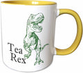 3dRose Tea Rex. 15oz Two-Tone Yellow Mug