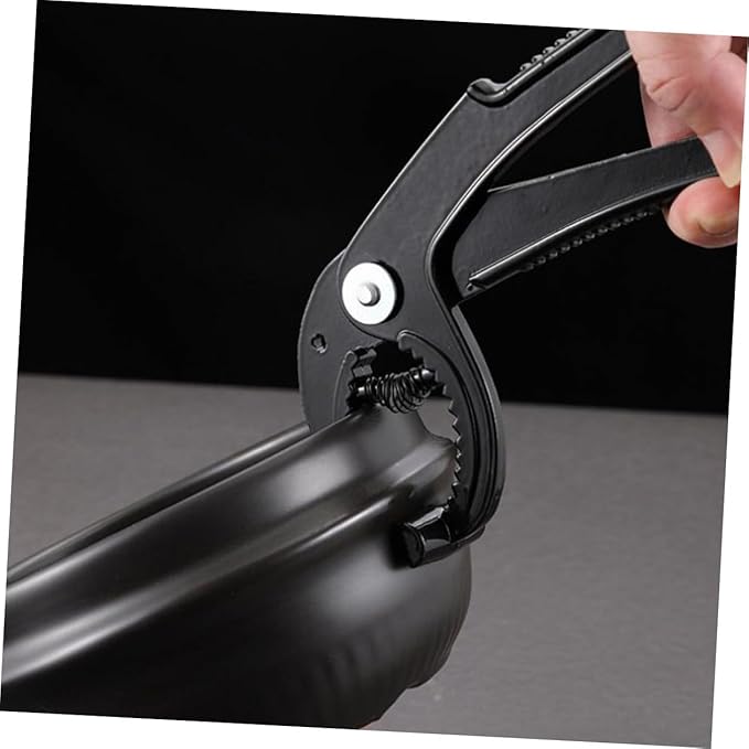 Healifty Multi Functional Korean Stone Pot Clamp High Temperature Resistant Scald Gripper for Hot Pots and Pans Wear Resistant Portable Kitchen Tool for Camping and Home Use