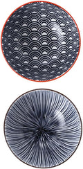 YARNOW 2pcs Decorative Ceramic Serving Bowls Multifunctional Salad Soup and Noodle Bowls Elegant Relief Design for Home Kitchen and Dining Room Use
