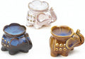 Essential Candle Holder, Elegant Elephant Oil Warmer Trio