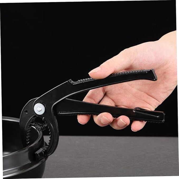Healifty Multi Functional Korean Stone Pot Clamp High Temperature Resistant Scald Gripper for Hot Pots and Pans Wear Resistant Portable Kitchen Tool for Camping and Home Use