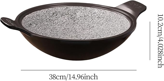 Premium Korean Stone Pot Set for Cooking Experiences, 38cmx10.2cm
