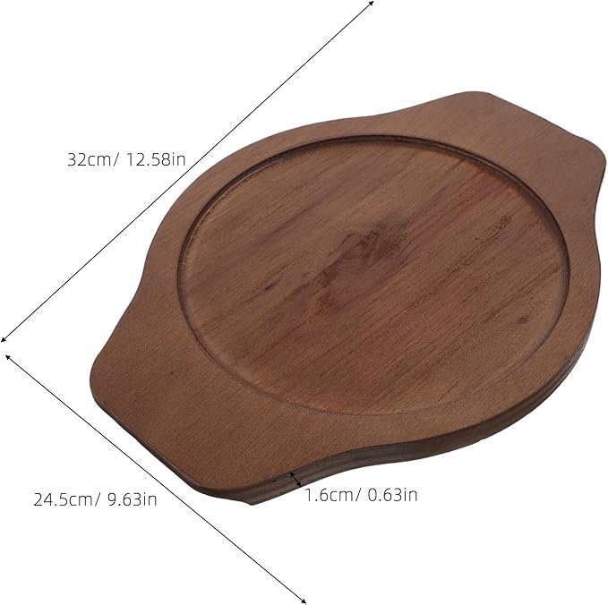 Korean Stone Bowl Wood Base: Anti-Scalding Pot Holder Base - Kitchen Counter Trivet Stone Bowl Mats for Bibimbap Casserole Pot Tableware Protection Kitchen for 8.35“