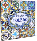 Decorative Magnet Toledo Spain - Exclusive Alma de Toledo Collection - Vibrant Artisan Ceramic - Unique Souvenir for Your Home and Heart