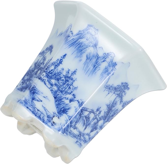 Blue and White Planter: Chinese Flower Pot for Succulents Cacti and Indoor Plants Flowerpot for Home Office Garden Planter