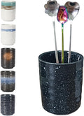 Stoneware Coffee Bar Utensil Holder Tea & Coffee Spoon & Stirrer Holder for Stir Stick Straw Teaspoon Holder Spoon Cup Small Utensil Jar (Starry night)