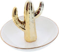 Li'Shay Ceramic Ring Tray Holder Small Figurine Jewelry Trinket Tray - Cactus
