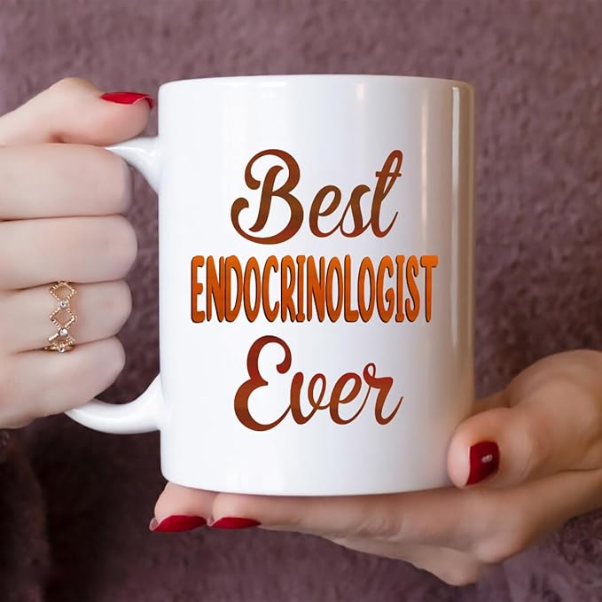 Gifts For Endocrinologist - Best Endocrinologist Ever Mug - Endocrinologist Gifts - 11oz White Ceramic Mug for Office, Women, Men, Work Friends, Coworkers - Thanksgiving, Christmas Gift