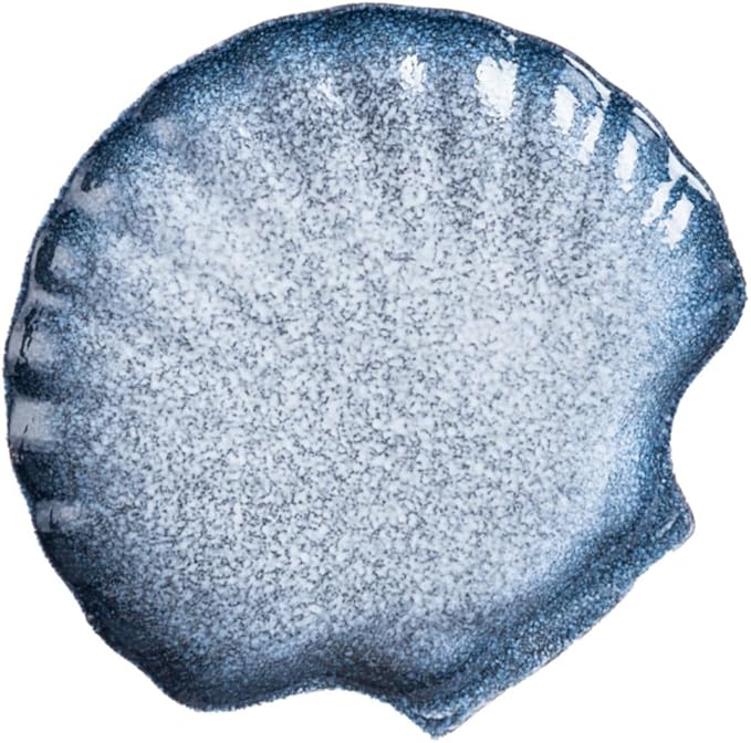 Ciieeo Shell Shape Ceramic Plate Dinnerware Porcelain Plates for Beautiful Dinnerware