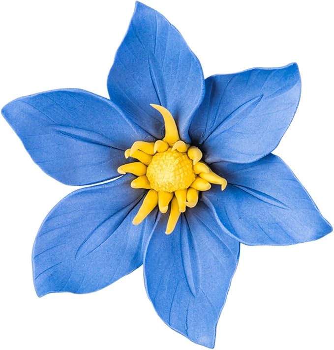 CEUYGT 3D Flower Wall Decor Handmade Ceramic Wall Art Hanging Sculpture Clematis 3.54" (Medium)