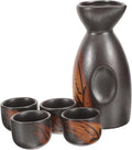 Ciieeo Japanese Sake Set Pot and Cups 5pc Porcelain Sake Cup and Pot Set Style