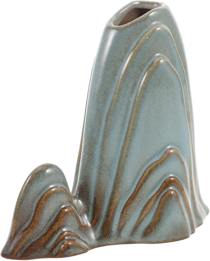 Miniature Mountain Ceramic Sculpture Elegant Fish Tank Decor for Home Office and Zen Garden Versatile Aquarium Landscape Ornament