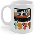 Vintage 1971 Cassette Tape Coffee Mug Gifts, Best of 1971 Birthday Present, Playlist Limited Edition Music Retro Cup
