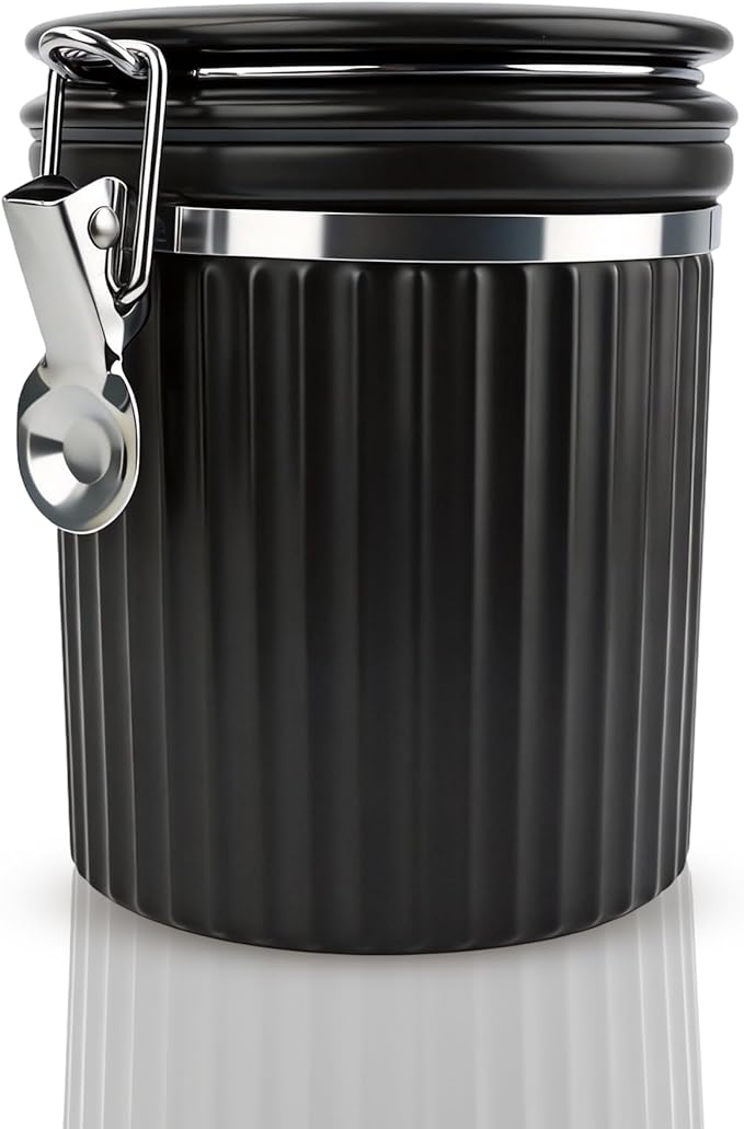 Ceramic Kitchen Canisters Porcelain Food Storage Jar with lie 700ml/24 fl.oz Airtight Freshness Oxidation-Resistant for Flour, Sugar, Coffee,Tea, Oatmeal, Biscuits, Pantry & Countertop Organization