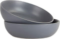 10 Strawberry Street Wazee Matte 9"/48oz Serving Bowl, Set of 2, Charcoal