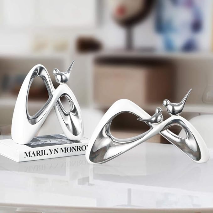 Bust Handmade Sculptures Figurine Animal Statue Ornaments Statue Ornaments Sculptures Anime Art Sculpture Magpie Ceramic Art Craft Home Decoration Accessories for Living Room