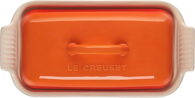 Le Creuset Stoneware Heritage Butter Dish, Flame