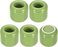 uxcell 5 Pcs Ceramic Chime Candle Holders, Small Ceramic Candle Holders for Birthday Parties Dinners Weddings Table Centerpiece Gatherings Anniversaries Occasions, Light Green