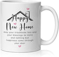 House Warming Gifts New Home Mug, Happy New Home Coffee Cup Ceramic, Housewarming Gifts for Women Men Ceramic Coffee Tea Mug 11 oz