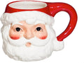 Cypress Home Vintage Santa Ceramic Christmas Mug | 14 ounces | Coffee Cup for Coffee, Tea, Hot Chocolate, and Holiday Gifts Presents
