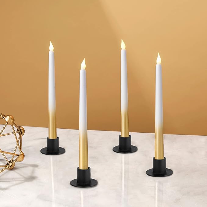 12 Pcs Black Candle Holders Sets Vintage Candlestick Holder Table Centerpieces Farmhouse Decor for Home Dinning Wedding Party Anniversary Housewarming Gifts