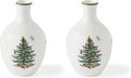 Spode Christmas Tree 6" Posy Vase - Elegant Ceramic Flower Vase, Holiday Centerpiece for Floral Arrangements & Home Decor - Beautiful Handcrafted Accent for Festive Decorations (Pack of 2)