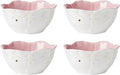 Lenox 897769 Butterfly Meadow Floral Dessert Bowls, Pink, Set of 4