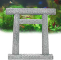 livelyfish Japanese Fish Tank Decorations Asian Aquarium Decor Torii Gate Ornament Japanese Shrine Oriental Pagoda Aquarium Sandstone Bridge Statues Betta Fish Decorations for Tank, L3