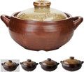 Korean Pot [Buncheong][17oz, 500ml] MUD GLAZE Earthenware Ttukbaegi, Ceramic Clay Cooking Pot Casserole, Heat Resistant Ceramic Pot, Stone Bowl Stockpot Soup Cookware