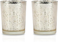 Li'Shay Gold Spot Plated Glass Candle Holder for Votive - Set of 2
