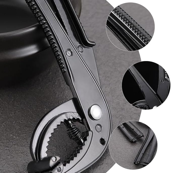 Pot Holder Clip Non-Slip Stone Pot Clamp Tongs Heat Resistant Cooking Gripper for Korean Wok and Hot Pan Use 8.26X3.14X1.18In