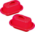 Chantal Mini Butter Dish Set of 2 (Red)
