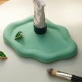 Jewelry Dish Trinket Tray for Women, Ring Dish Holder, Unique Cloud Shape Ceramic Plate Cute Things Vanity Aesthetic Room Decor Mother's Day Birthday (Flocked Green)