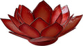 Om Gallery Capiz Shell Lotus Flower Decor Tealight Candle Holder for Serene Ambiance - Handmade Decorative Candle Holders for Meditation, Yoga, and Relaxation, Horizon
