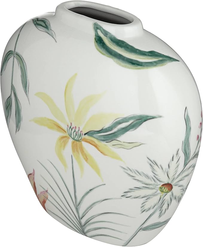 Sensei Red and White 3-Piece Ceramic Vase and Jar Set - Dahlia Studios