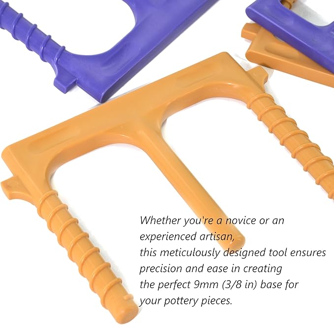 UPTTHOW Plastic Pottery Ball Opener Tool for Ceramics, Ergonomic Pottery Base Bottom Guide for Perfect Artisan Creations