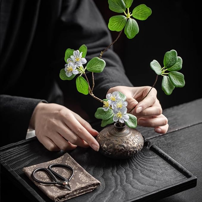 Japanese Style Ceramic Flower Vase Small Ikebana Flower Bud Vase Flower Arrangement Pottery Vases 65