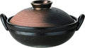 Japanese Donabe Pot for 3 People, 2100ml, Banko-Yaki Made in Mie, Japan