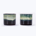 Espresso Cups Set of 2, Ceramic Espresso Cups, Expresso Shots Cups, 2.5oz Tea Cups, Demitasse Cups (2, full magic)