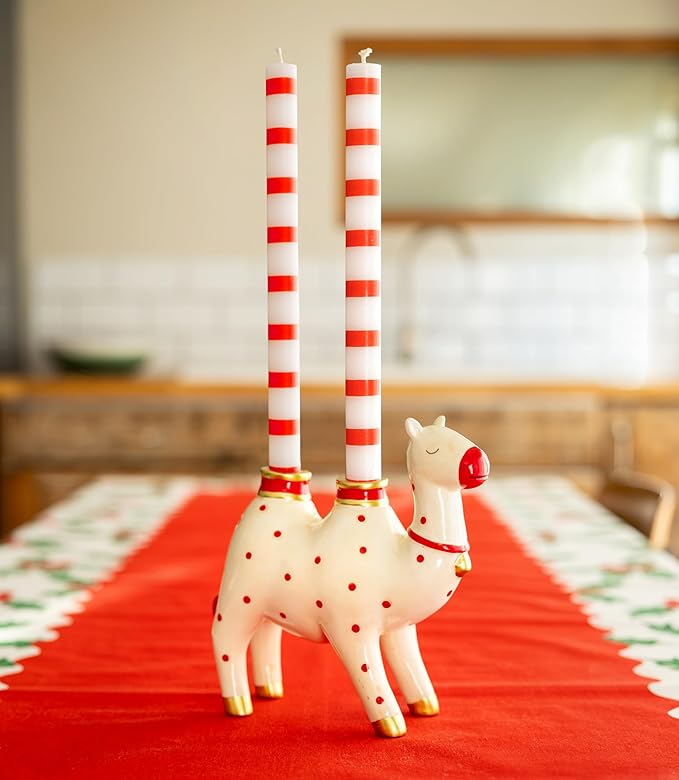 Talking Tables Ceramic Candle Holder for Candle Sticks Candlesticks Stand 7.8′′ Camel Shaped Table Decorations Centrepiece Candelabra Décor Dinner Party Birthday Wedding Mothers Day