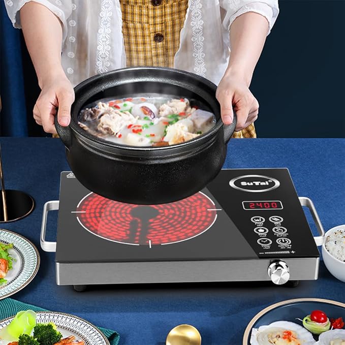 Korean Premium Stoneware Black Casserole Clay Pot with Lid,For Cooking Hot Pot Dolsot Bibimbap and Soup .(1100ml)