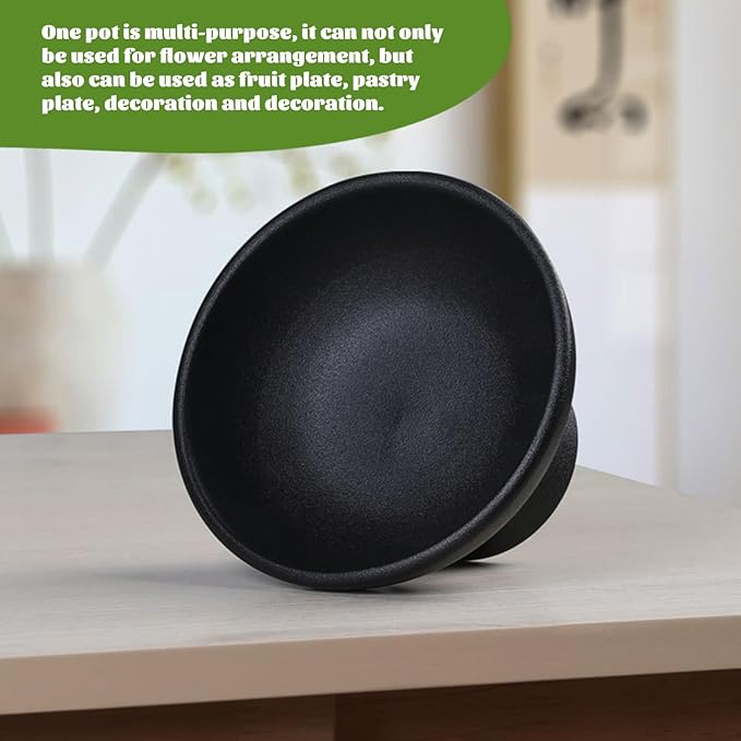 Ceramic Plant Pot 5x3 Inch Chinese Style Black Ceramic Planter Pot with Smooth Surface for Home Garden Flower Arrangement Bonsai