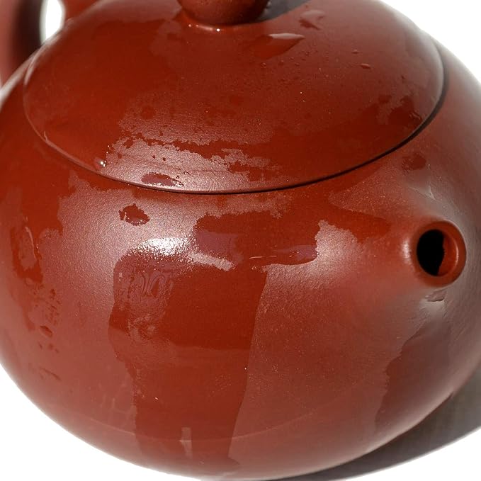Teapot 8Oz Chinese Zisha Clay Pottery Handmade Xishi Tea Pot Ceramics Red Dahongpao Mud Kettle Spherical Filter