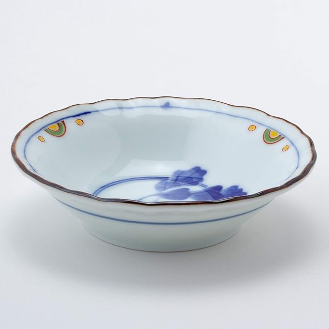 Saikaitoki 31988 Hasami Ware Small Bowl Set, Dyed Brocade Picture, Diameter 3.7 inches (9.5 cm), Small Included, 5 Patterns, Dinnerware Set, Gift, Birthday, Scissors, Tableware, Stylish, Microwave,